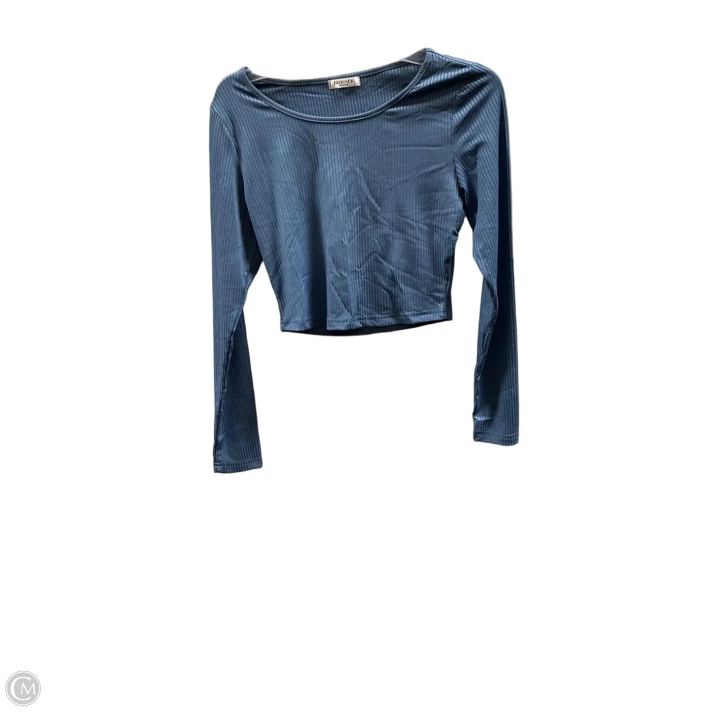 Athletic Top Long Sleeve Crewneck By Ekouaer In Blue, Size: S