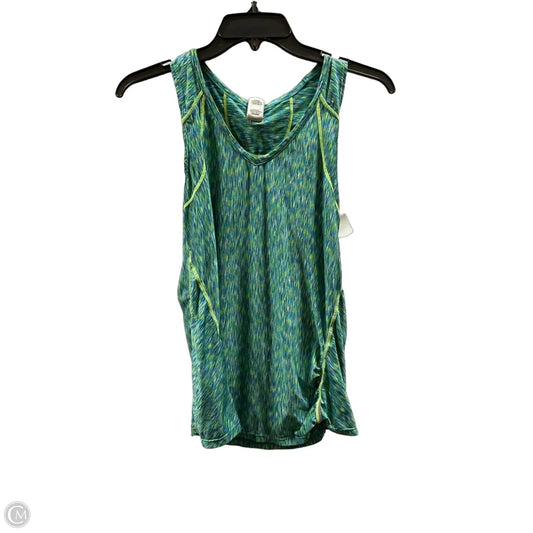 Athletic Tank Top By Athleta In Blue & Yellow, Size: M