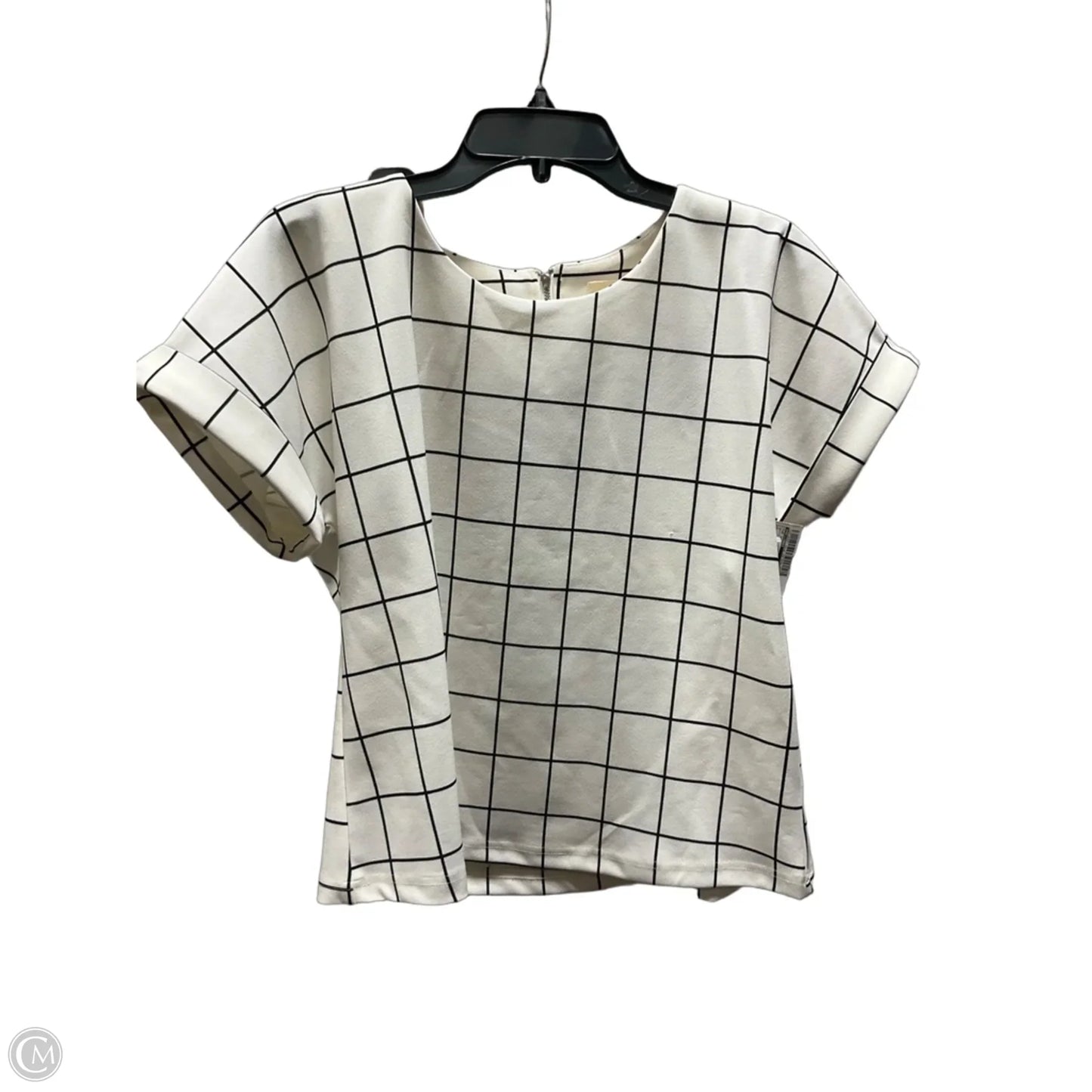 Top Short Sleeve By Melloday In White, Size: S