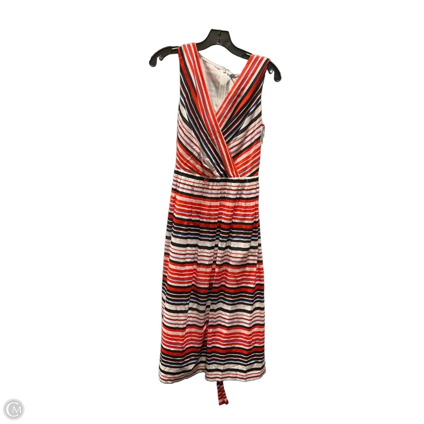 Dress Casual Midi By Tommy Hilfiger In Blue & Red & White, Size: 4
