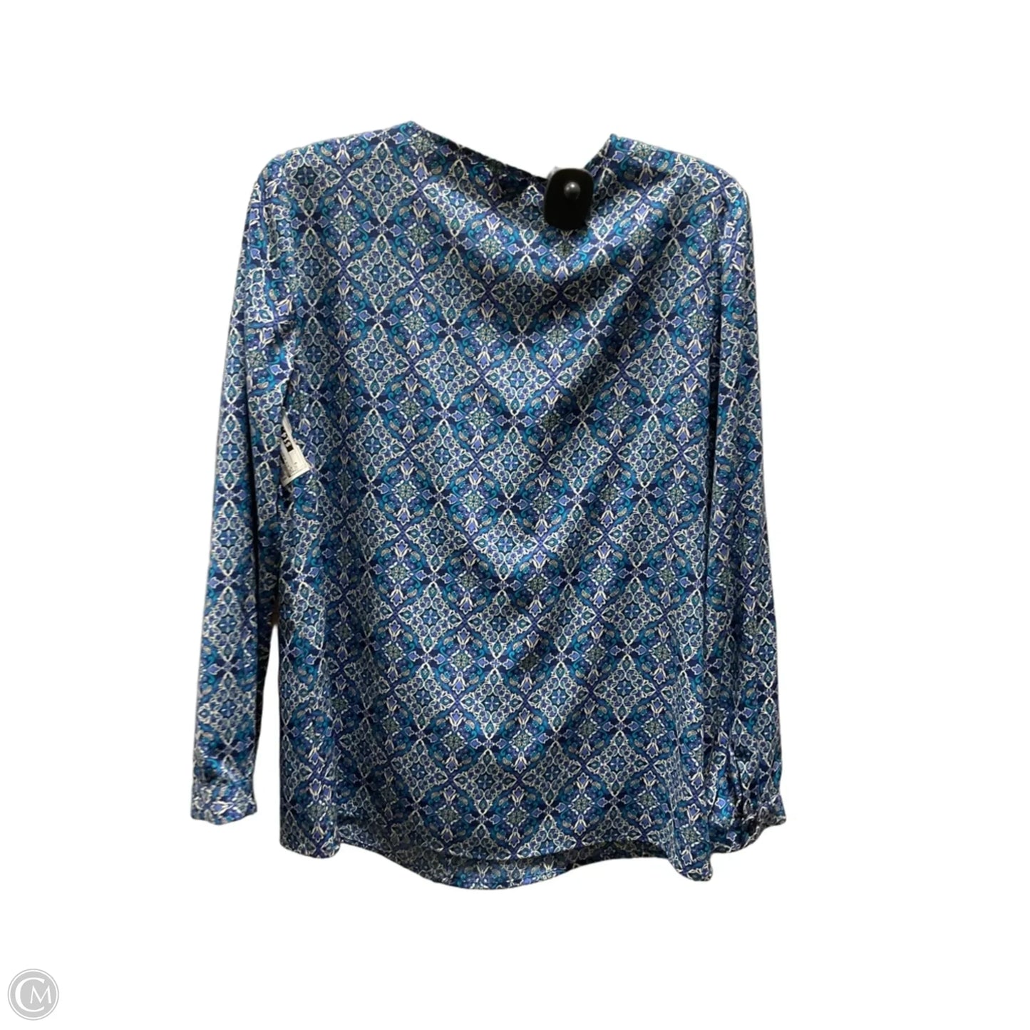 Top 3/4 Sleeve By Chicos In Blue, Size: S