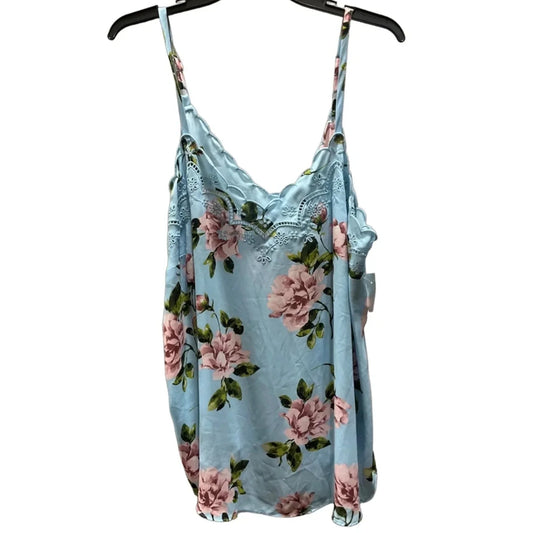 Top Sleeveless By Torrid In Blue & Pink, Size: 2x