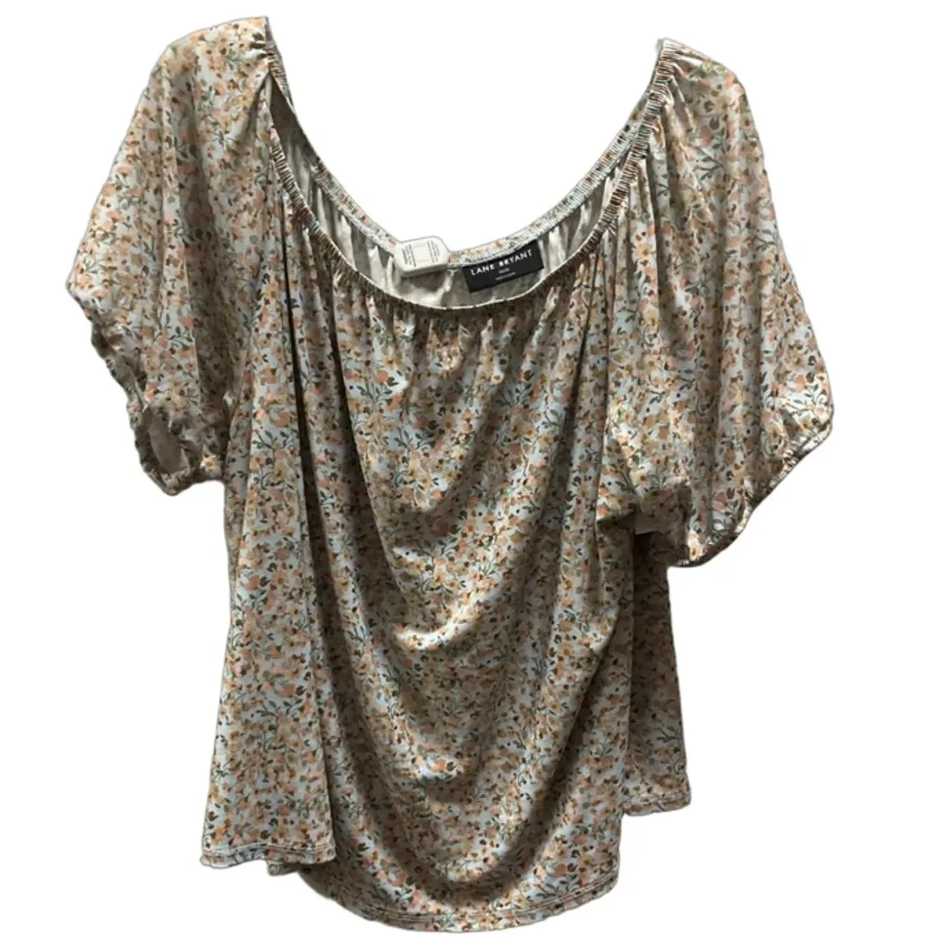 Top Short Sleeve By Lane Bryant In Floral Print, Size: Xxl