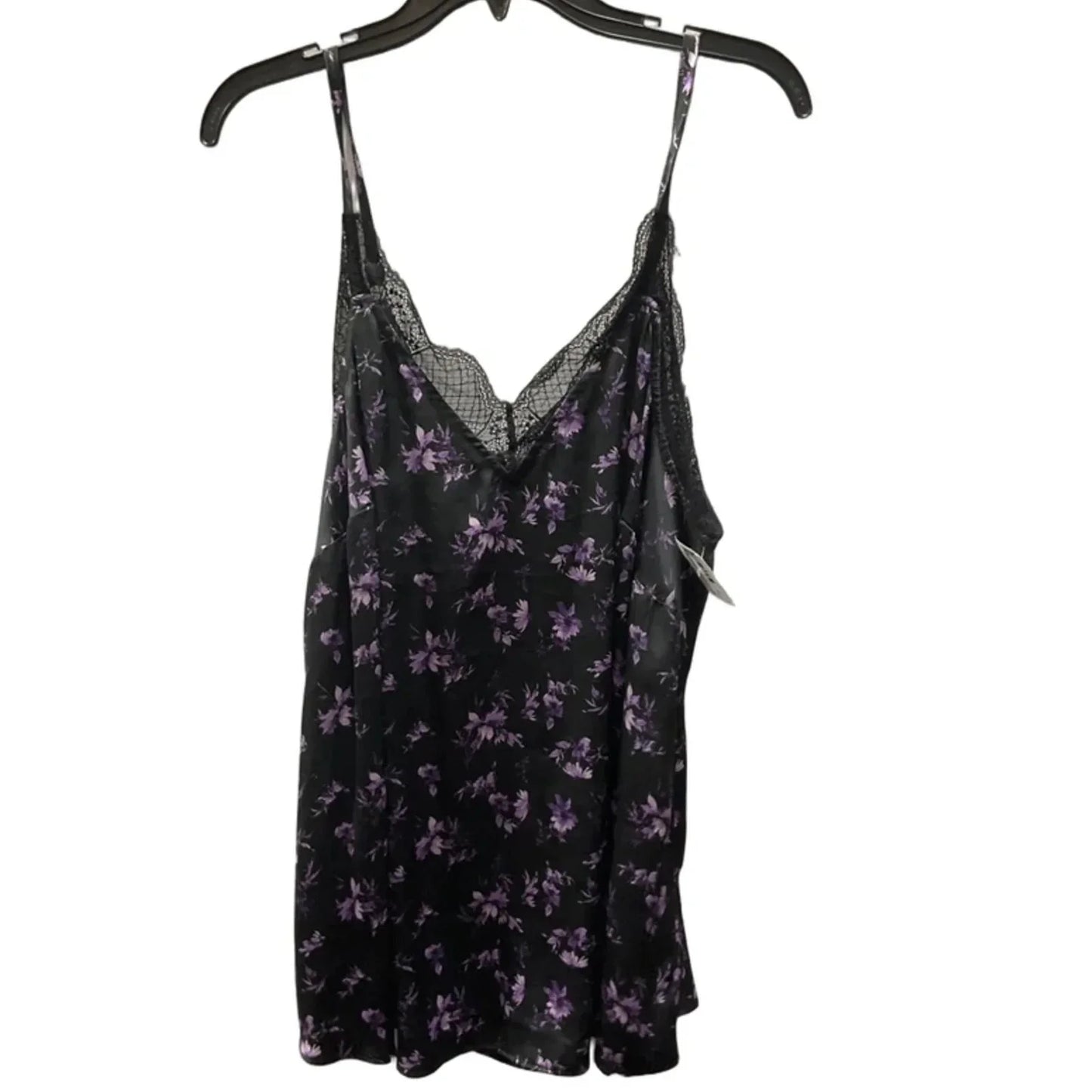 Top Sleeveless By Torrid In Black & Purple, Size: 2x