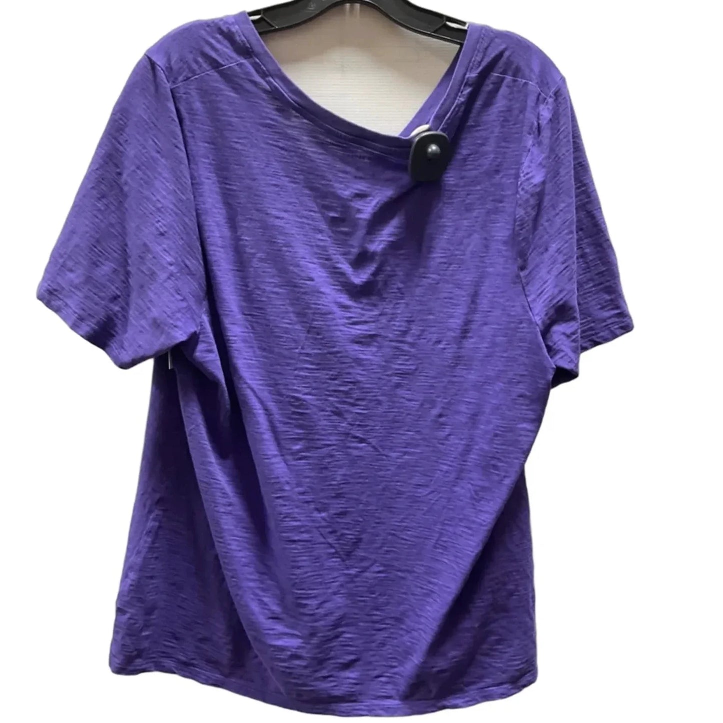 Top Short Sleeve By Lane Bryant In Purple, Size: Xl