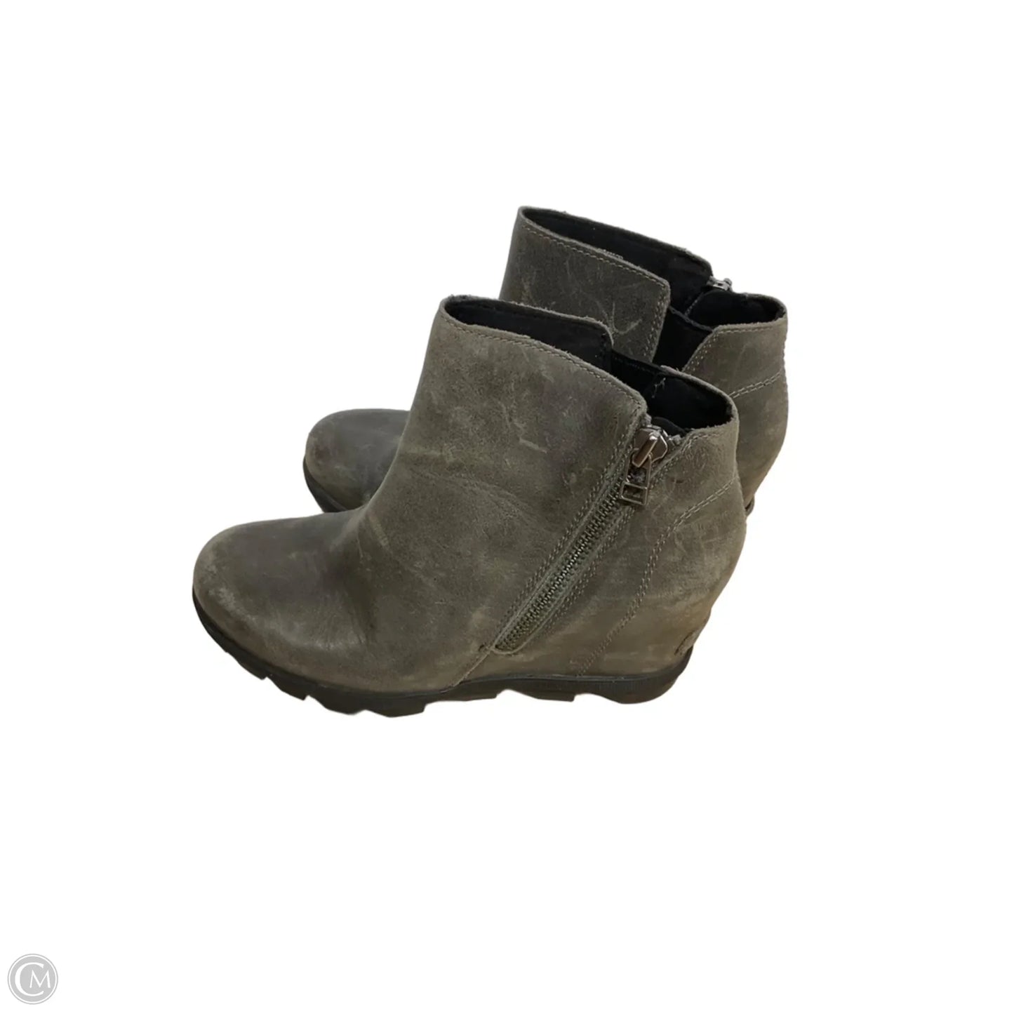 Boots Ankle Flats By Sorel In Grey, Size: 8