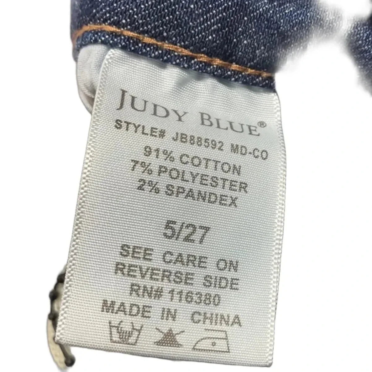 Jeans Wide Leg By Judy Blue In Blue Denim, Size: 4