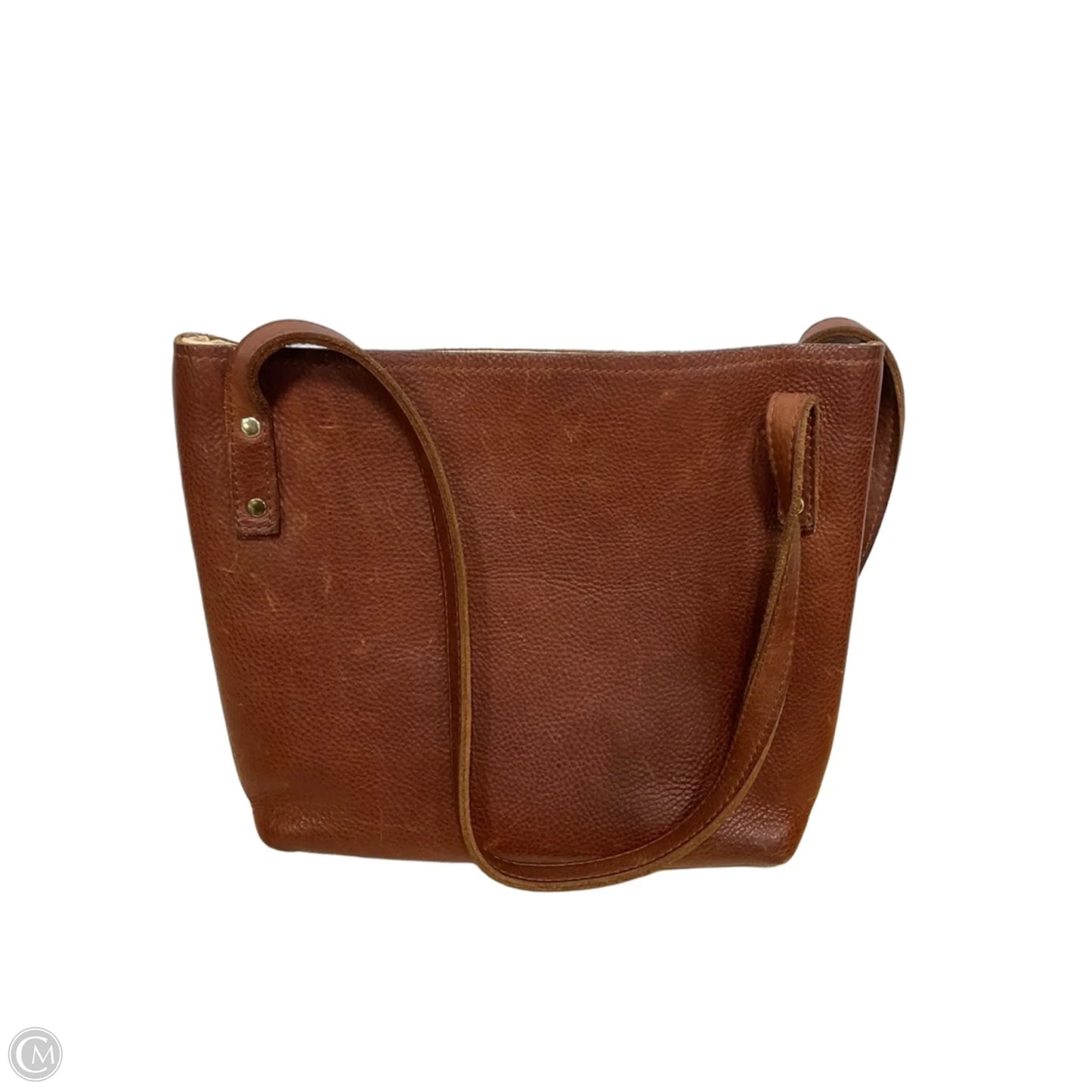 Handbag Leather By Cma, Size: Medium