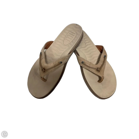 Sandals Flip Flops By Sperry In Tan, Size: 9
