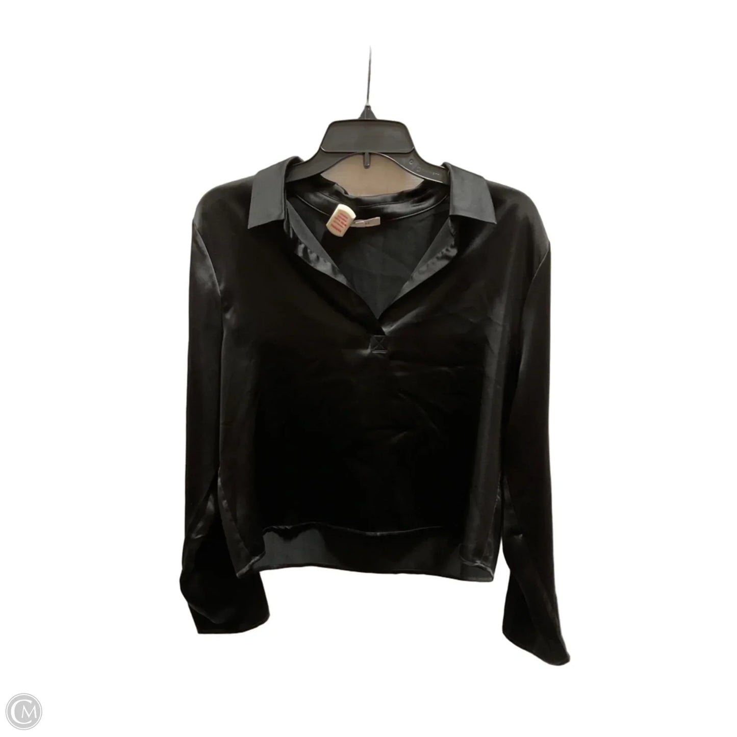 Blouse Long Sleeve By Pleione In Black, Size: L