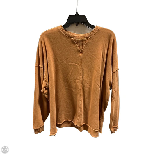 Sweatshirt Crewneck By Bke In Orange, Size: L