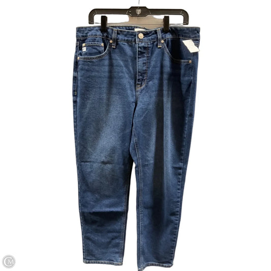 Jeans Straight By Seven 7 In Blue, Size: 14