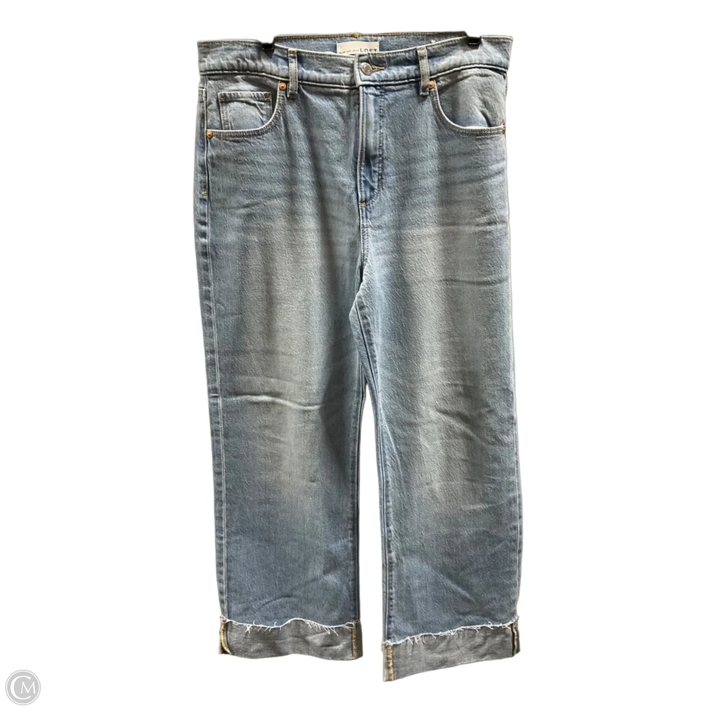 Jeans Wide Leg By Loft In Blue, Size: 8