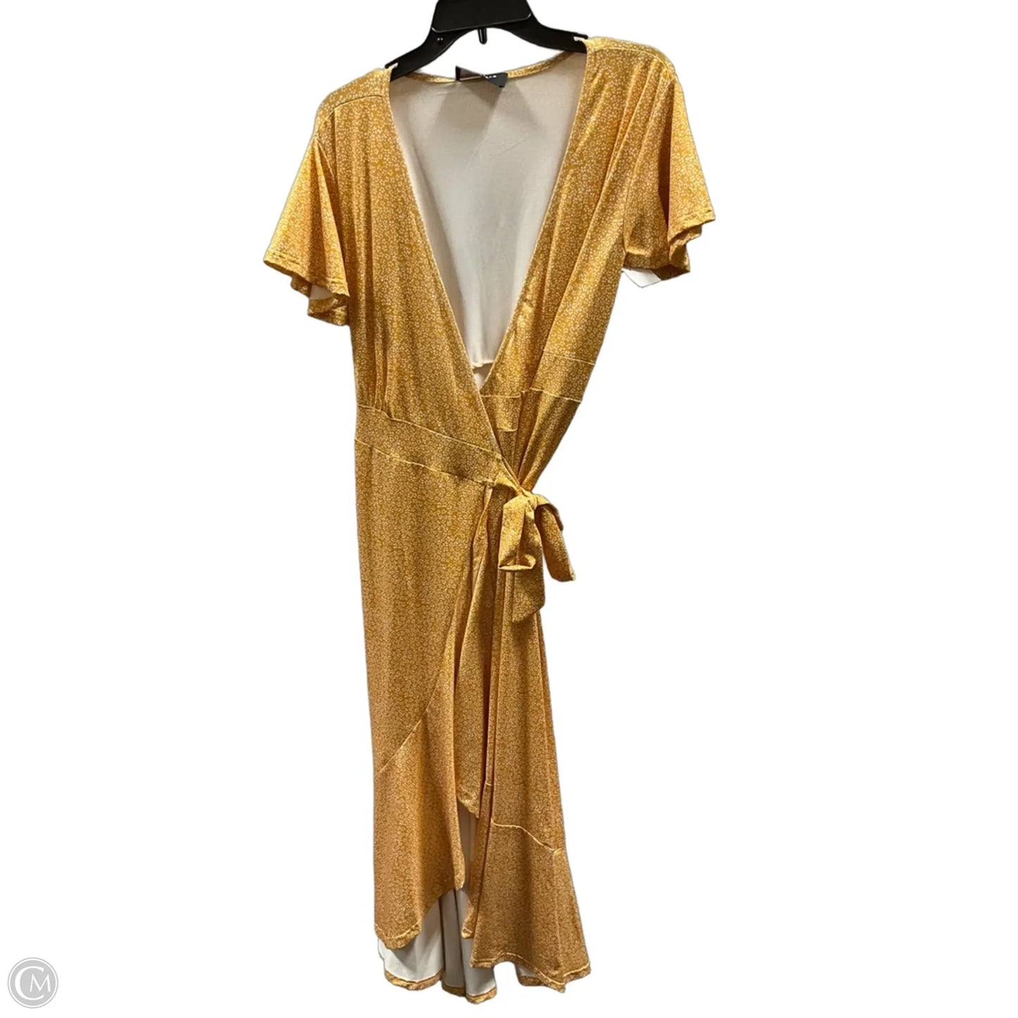 Dress Casual Maxi By Clothes Mentor In Yellow, Size: 1x