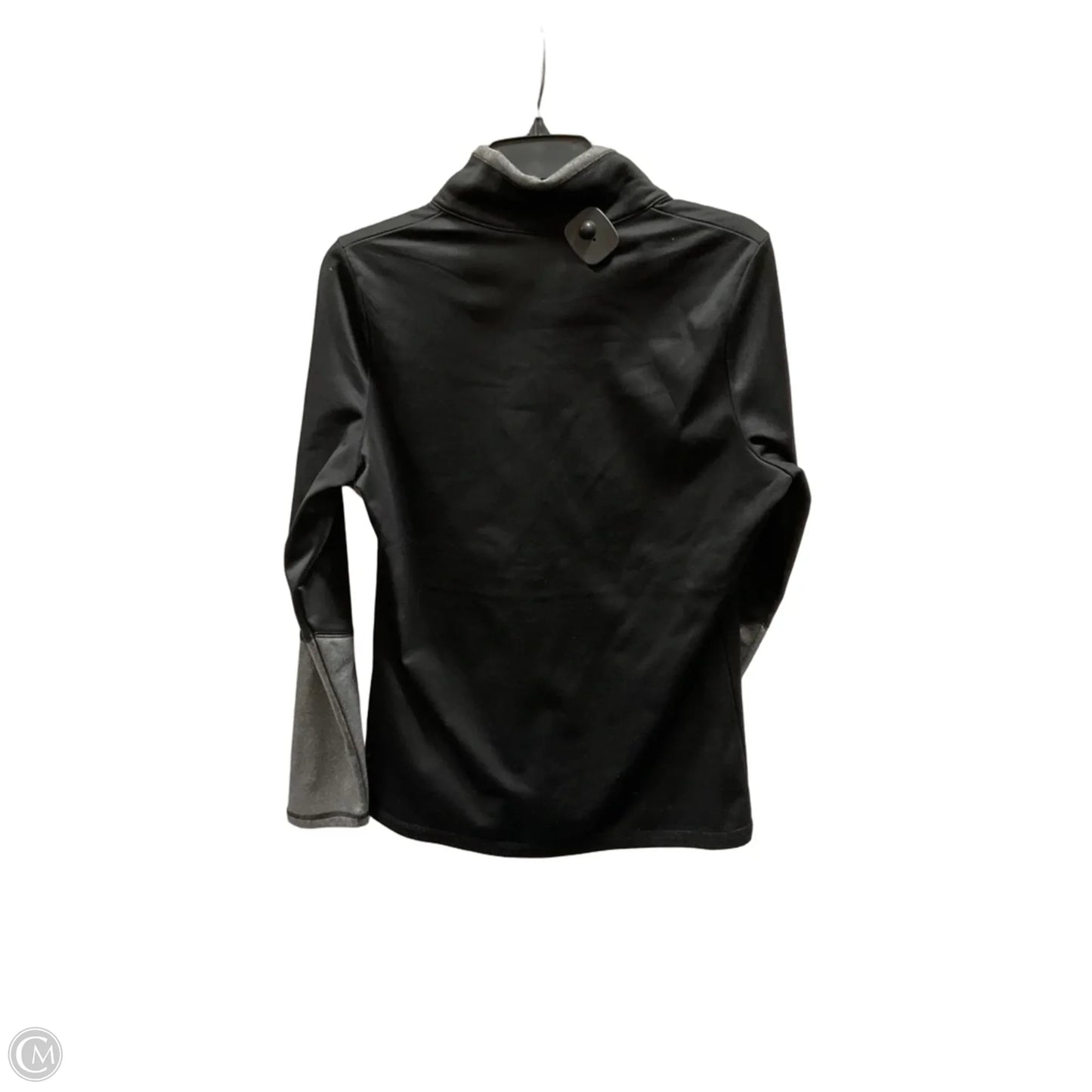 Athletic Top Long Sleeve Collar By The North Face In Black, Size: L