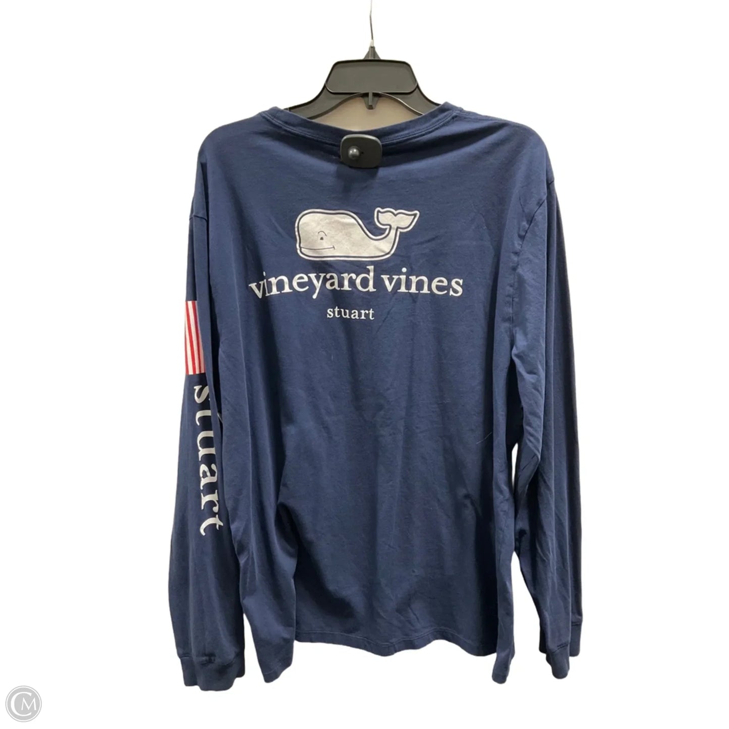Top Long Sleeve By Vineyard Vines In Navy, Size: Xs