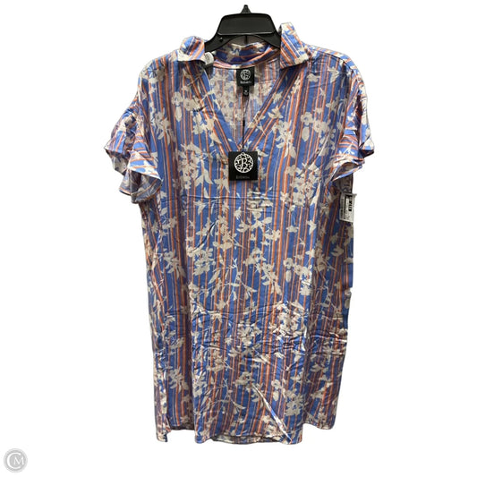 Dress Casual Midi By Bobeau In Blue & Orange, Size: M