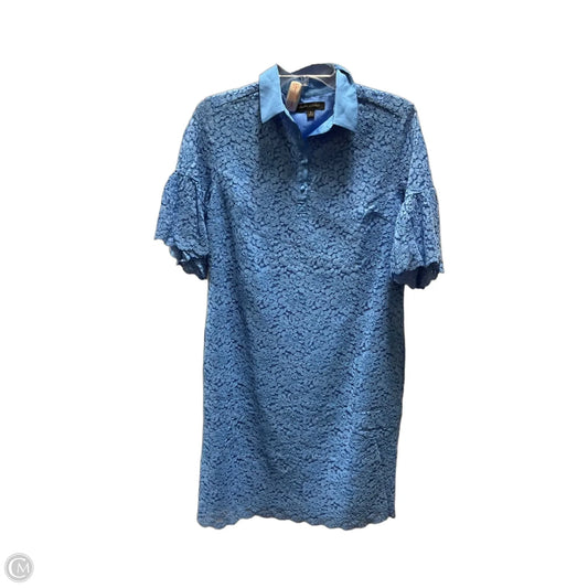 Dress Casual Midi By Banana Republic In Blue, Size: S