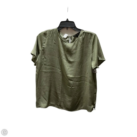 Top Short Sleeve By Banana Republic In Green, Size: M