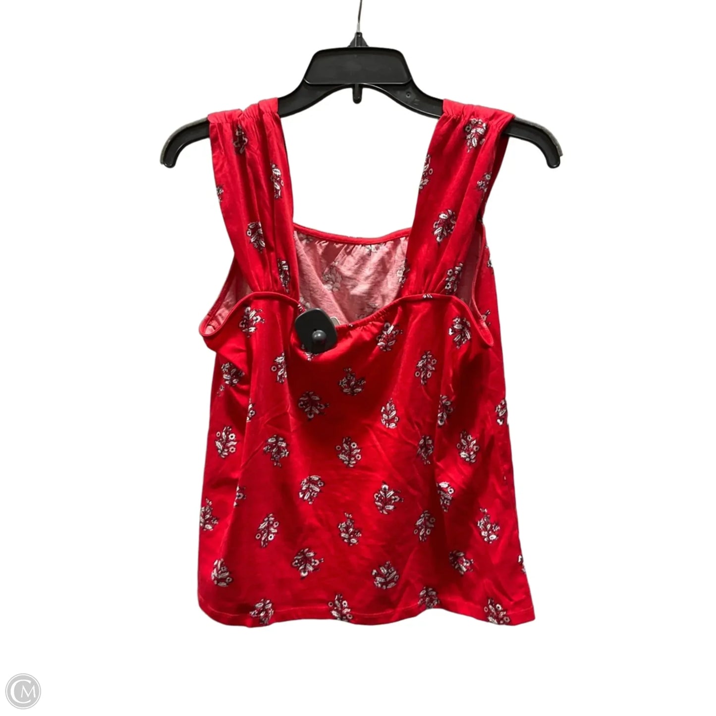 Top Sleeveless By Loft In Red, Size: M