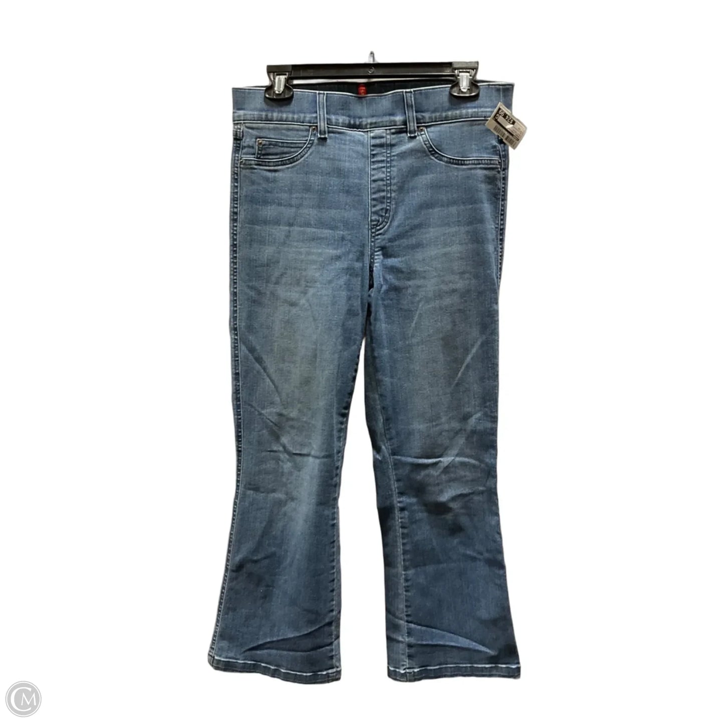 Jeans Straight By Spanx In Blue Denim, Size: 12