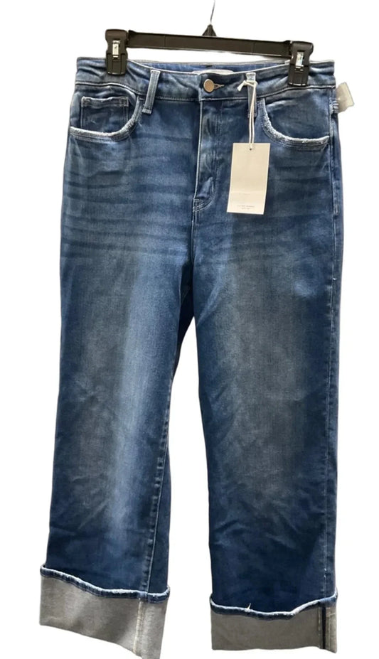 Jeans Wide Leg By Flying Monkey In Blue Denim, Size: 6