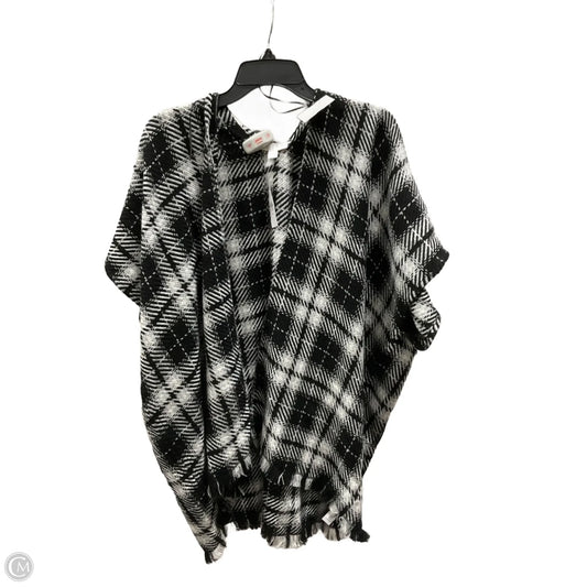 Shawl By Loft In Black & White, Size: Xs