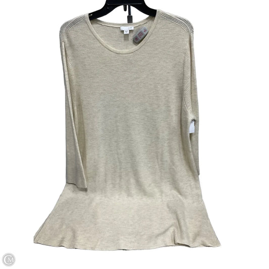 Top Long Sleeve By J. Jill In Cream, Size: Xl