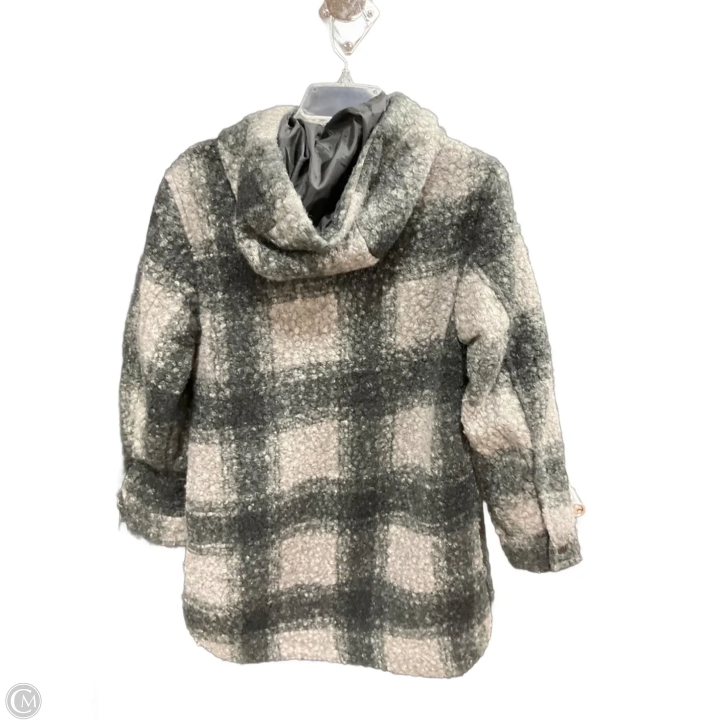 Jacket Faux Fur & Sherpa By Weatherproof In Grey, Size: Xs