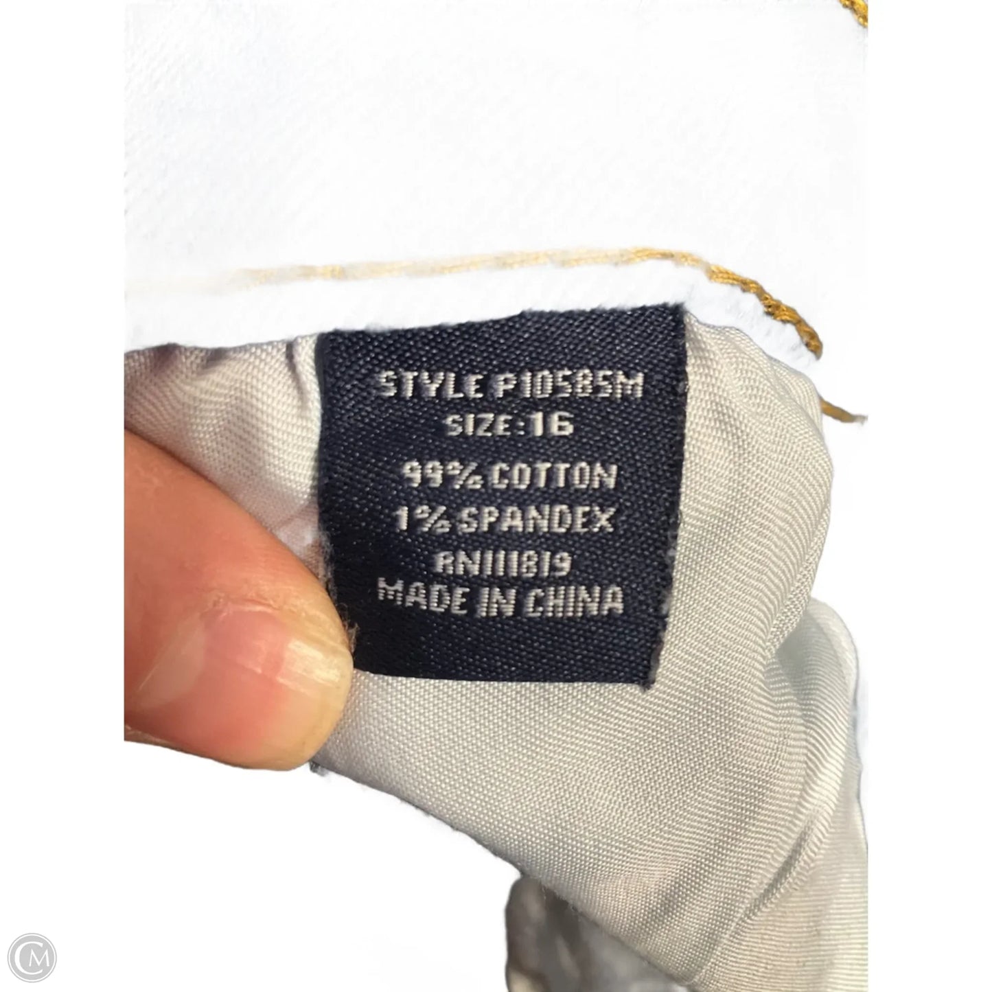 Jeans Boot Cut By Democracy In Blue Denim, Size: 16