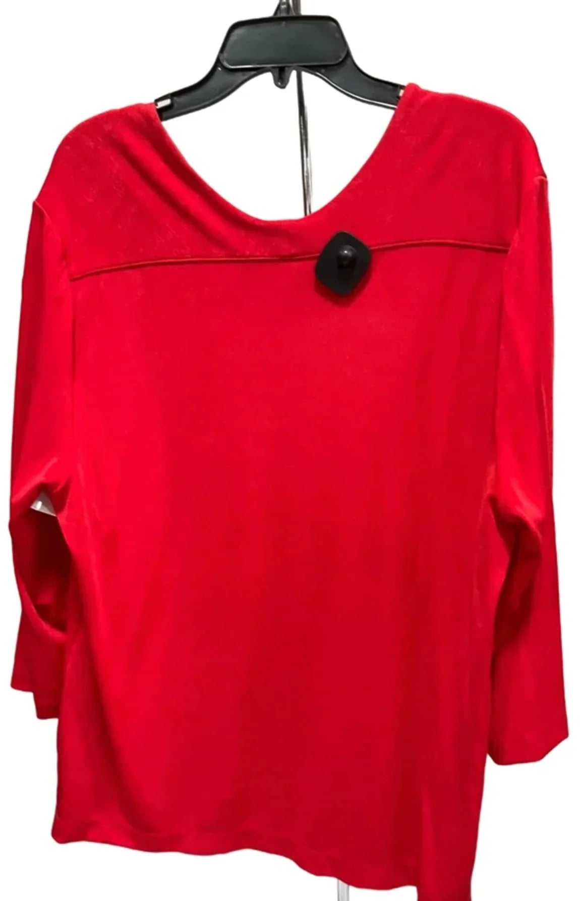 Top 3/4 Sleeve By Chicos In Red, Size: Xxl