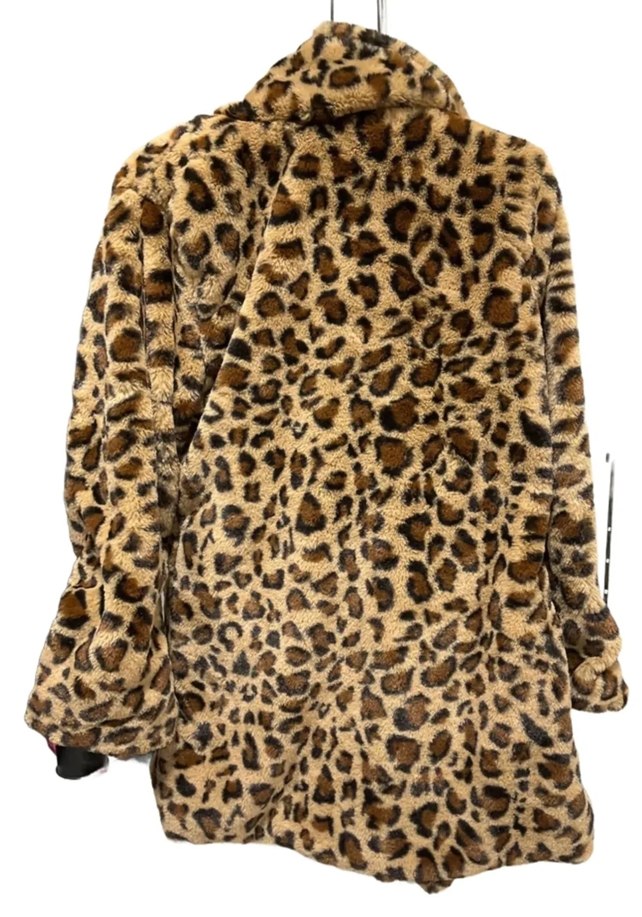 Jacket Faux Fur & Sherpa By Love Tree In Animal Print, Size: S