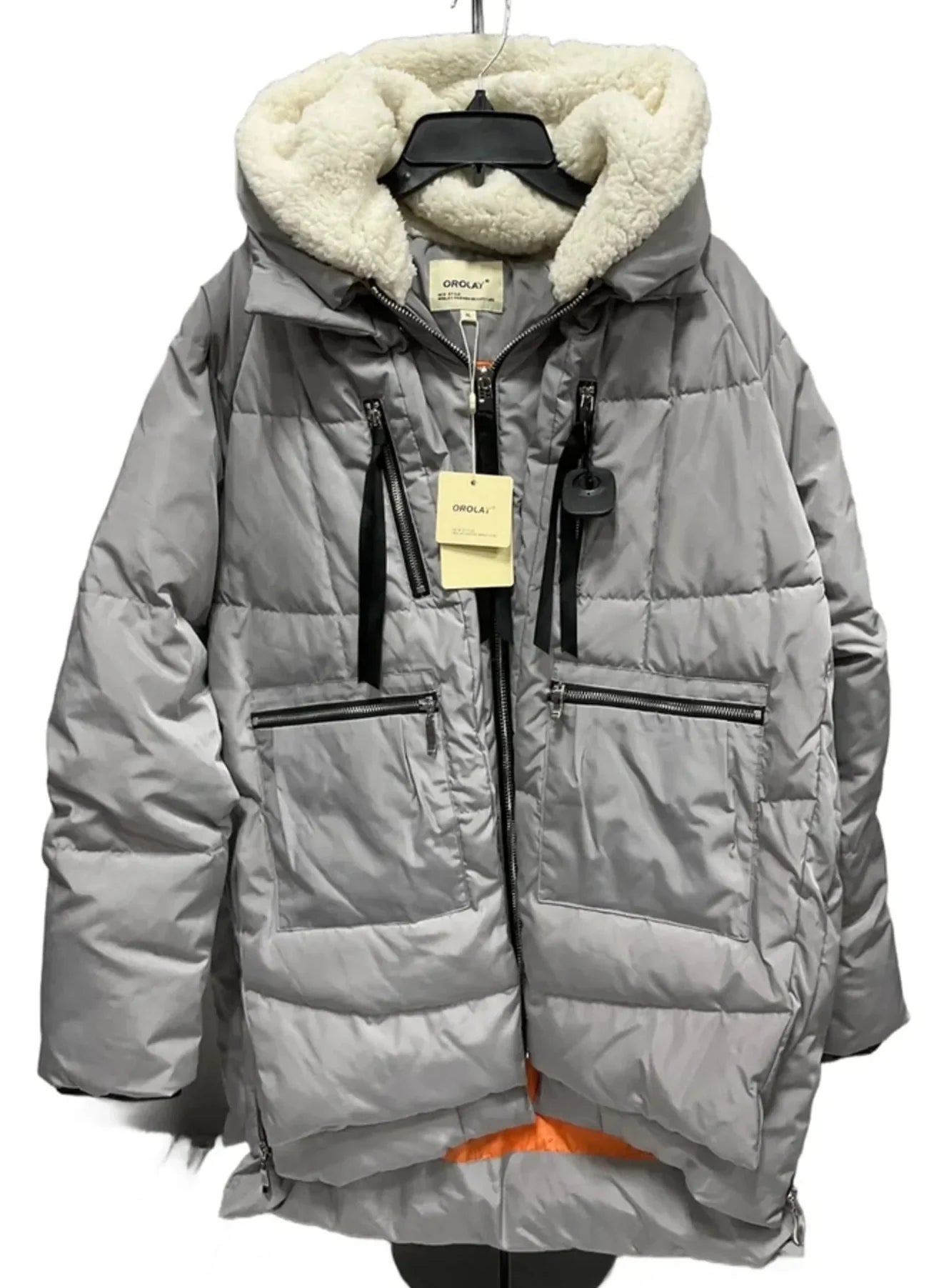 Coat Puffer & Quilted By Cmc In Grey, Size: Xl