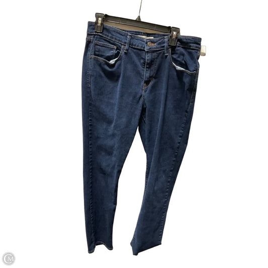 Jeans Skinny By Levis In Blue Denim, Size: 14
