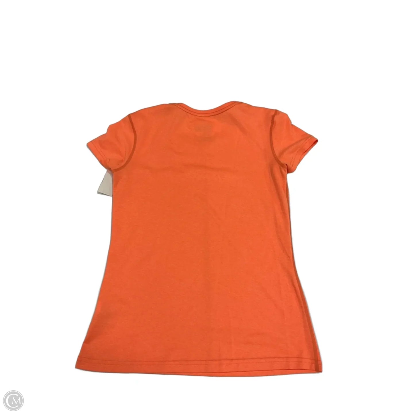 Athletic Top Short Sleeve By Nike Apparel In Orange, Size: S
