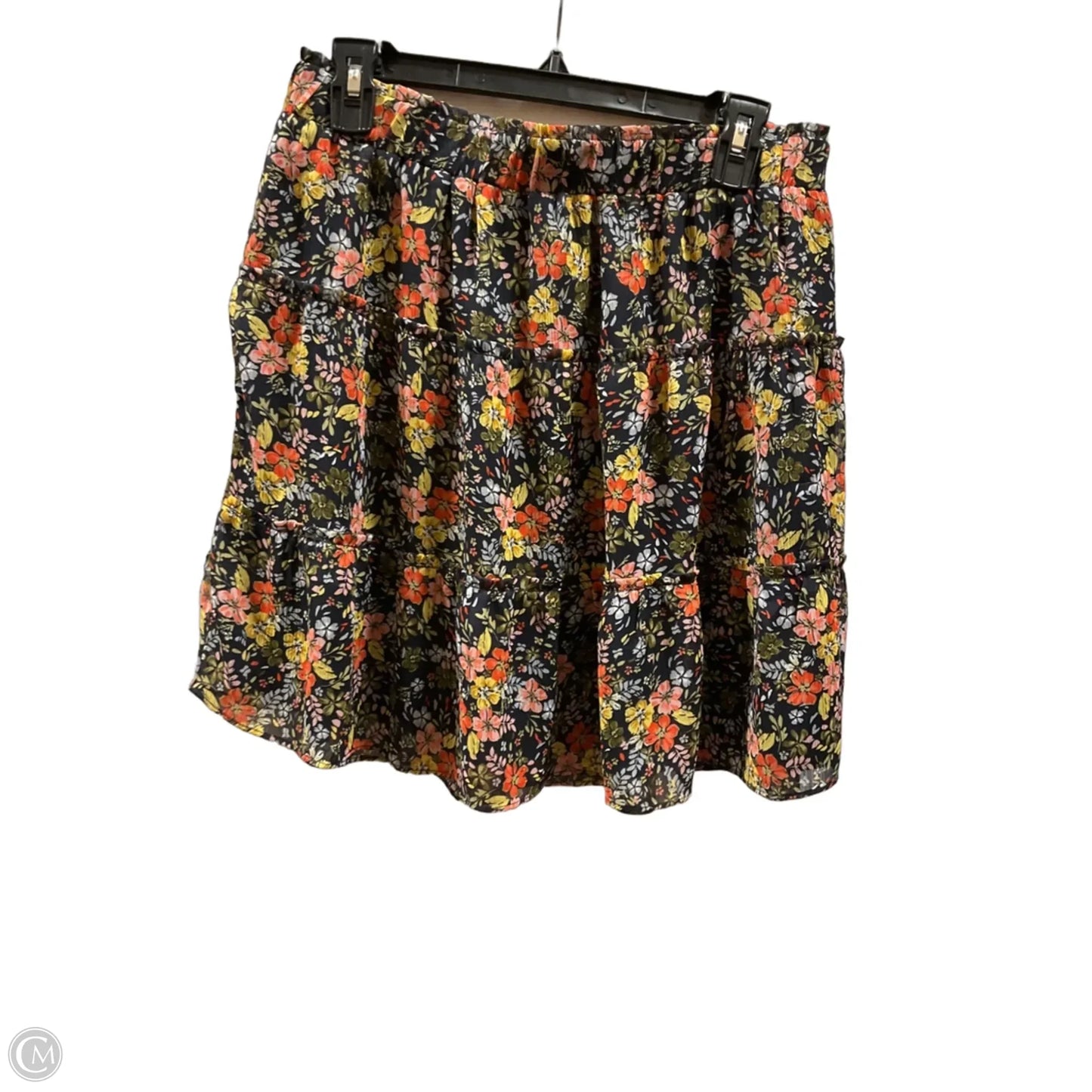 Skirt Midi By Loft In Floral Print, Size: M