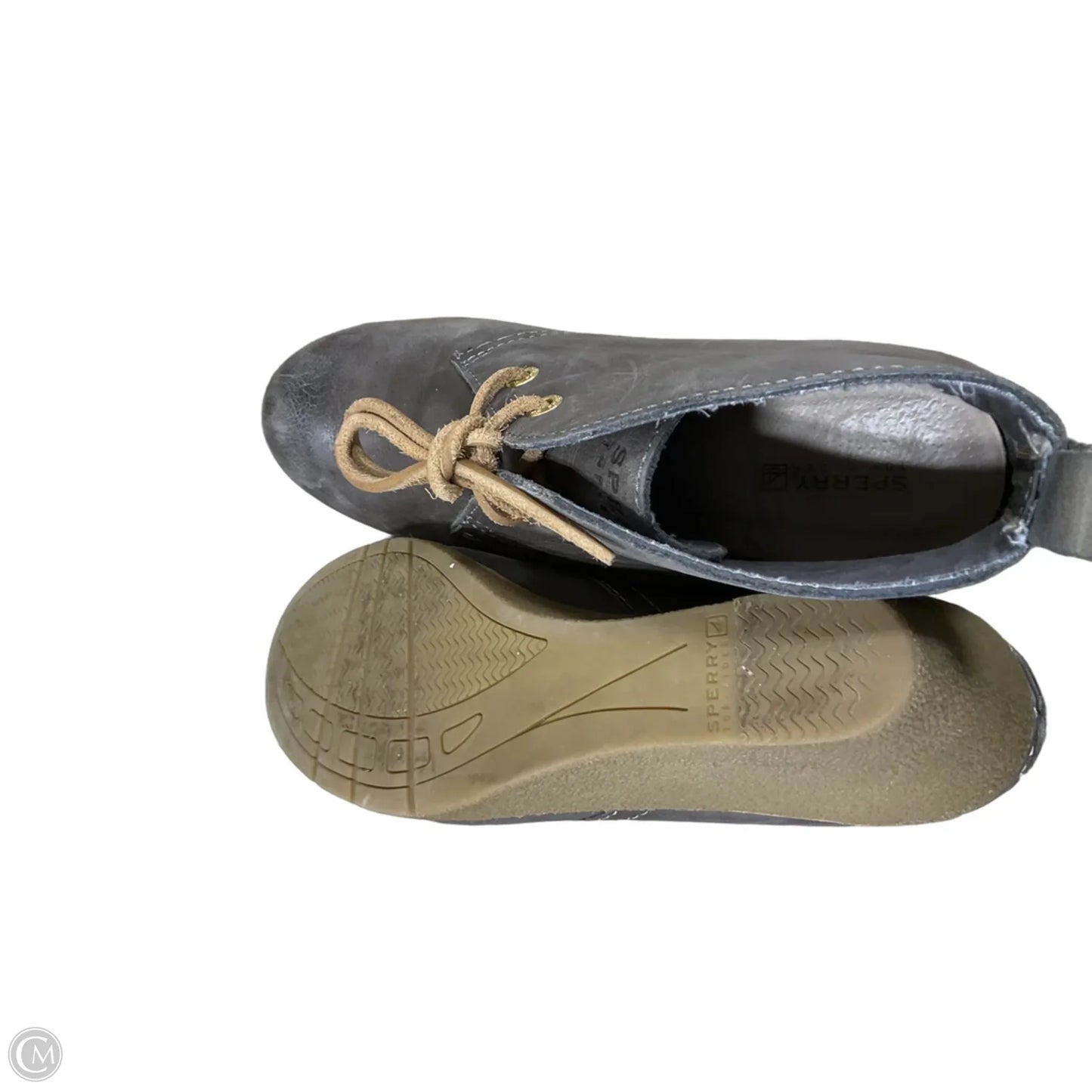 Boots Ankle Heels By Sperry In Grey, Size: 8