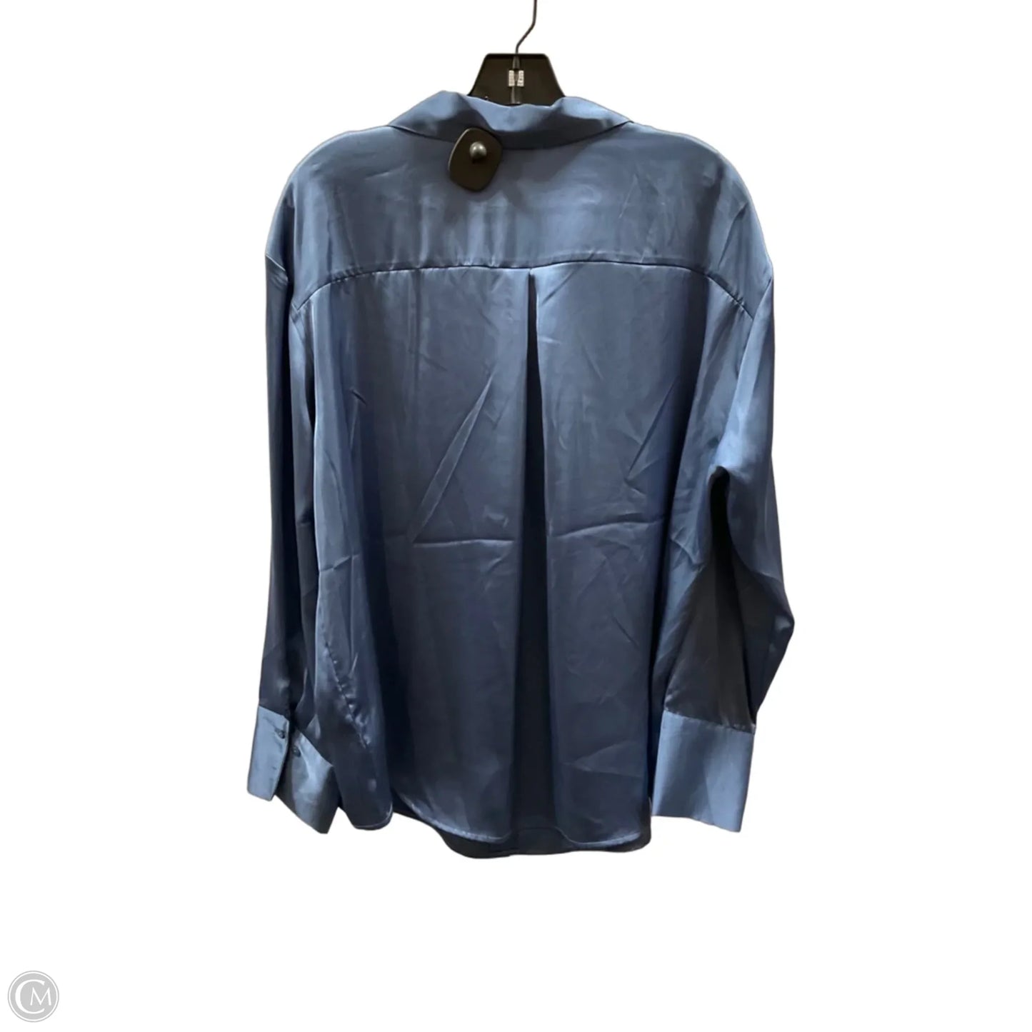 Blouse Long Sleeve By Torrid In Blue, Size: 1x