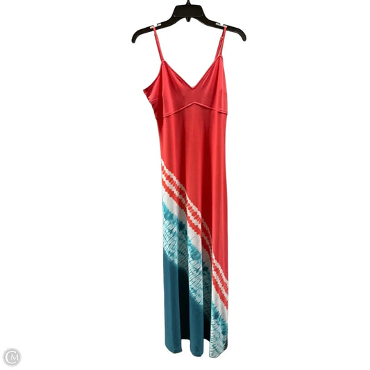 Dress Casual Maxi By Michael By Michael Kors In Blue & Orange, Size: M
