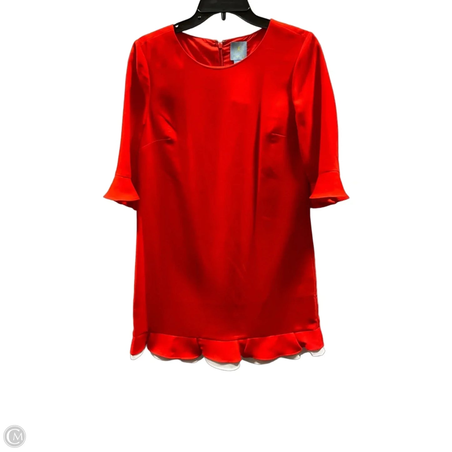 Dress Casual Midi By Cece In Orange, Size: 4