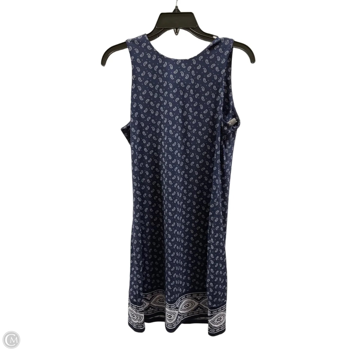 Dress Casual Midi By Michael By Michael Kors In Blue & Cream, Size: S