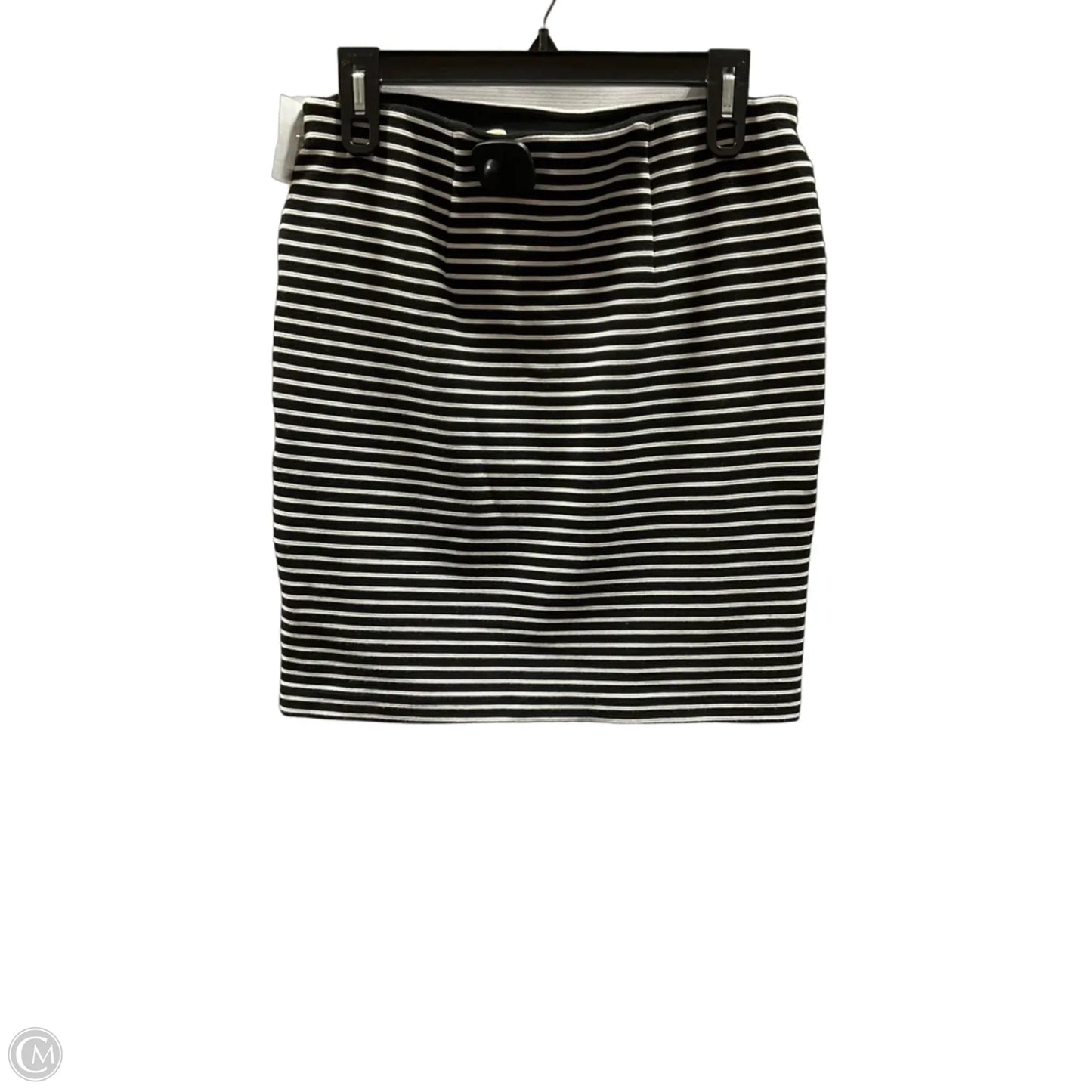Skirt Midi By Loft In Striped Pattern, Size: M