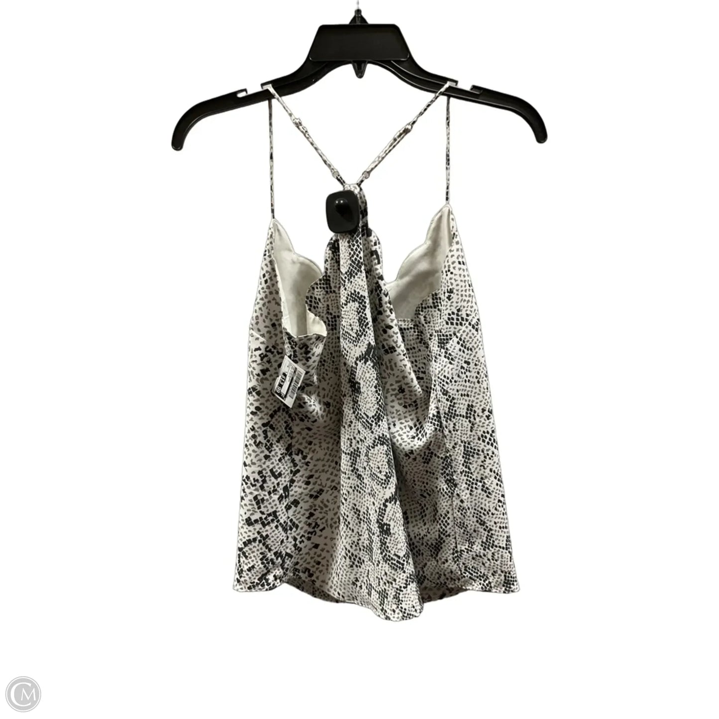 Top Sleeveless By J. Crew In Grey & White, Size: 6