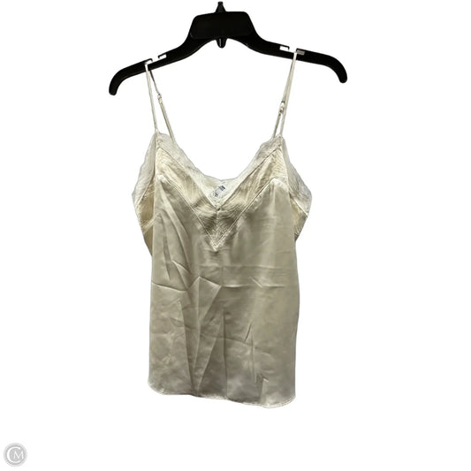 Top Sleeveless By Express In Cream, Size: M