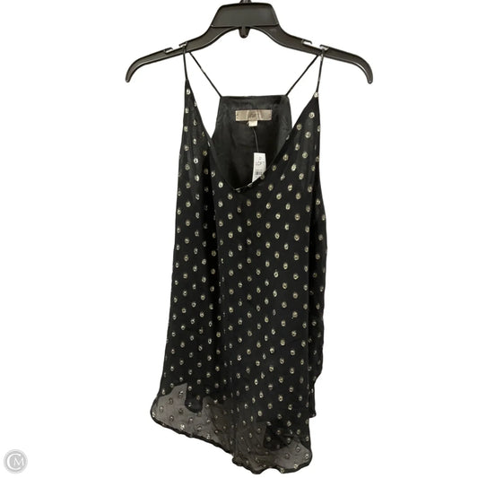 Top Cami By Loft In Black & Gold, Size: S