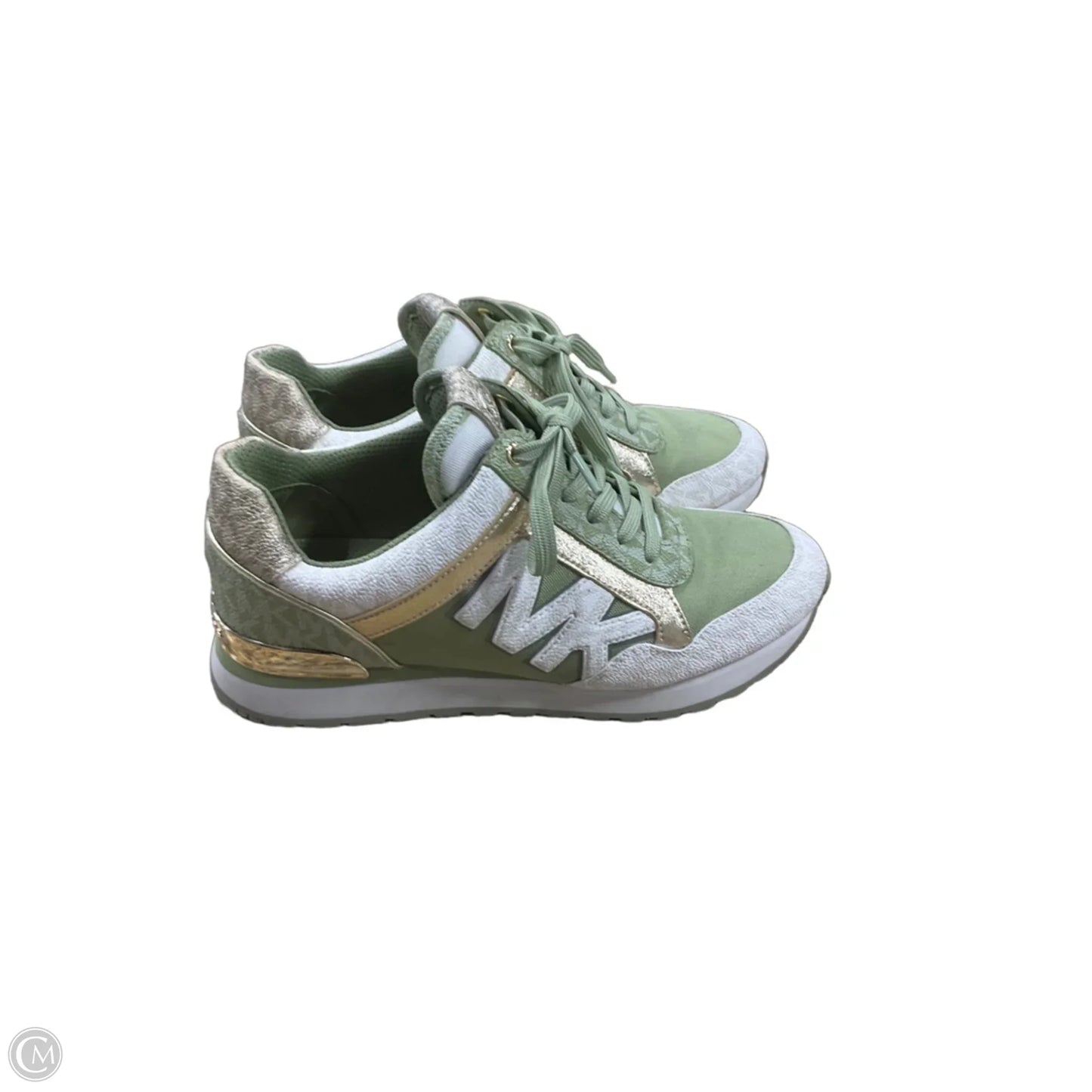 Shoes Athletic By Michael By Michael Kors In Green & White, Size: 8