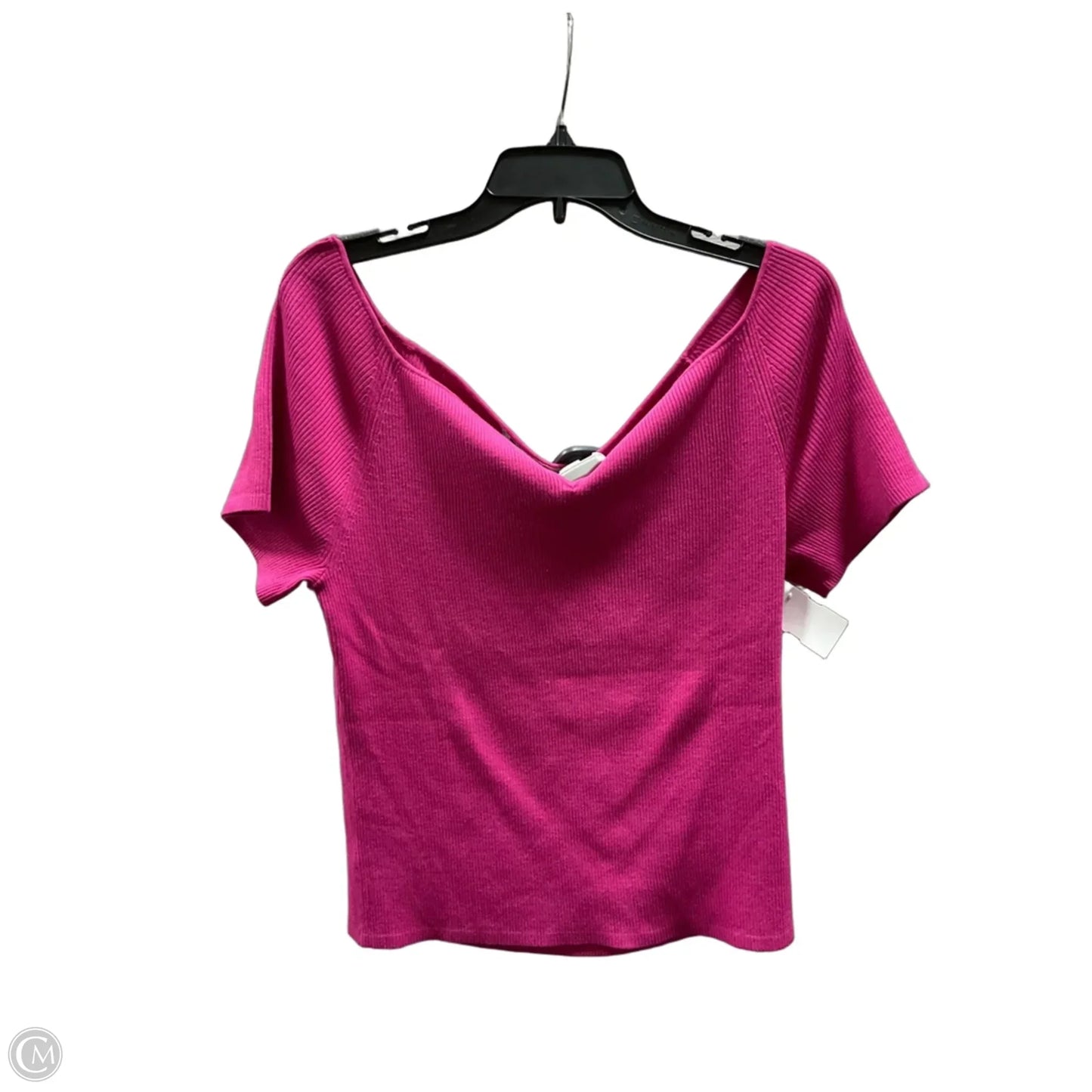 Top Short Sleeve By Loft In Pink, Size: Xxl