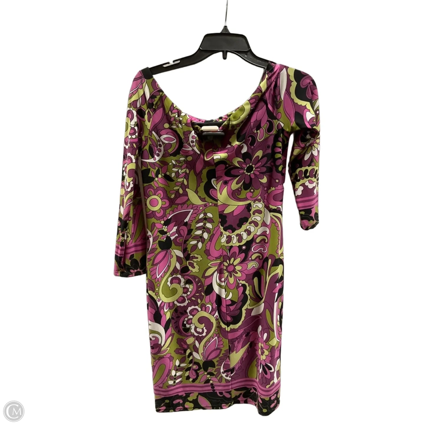 Dress Casual Midi By Lily In Pink & White, Size: S
