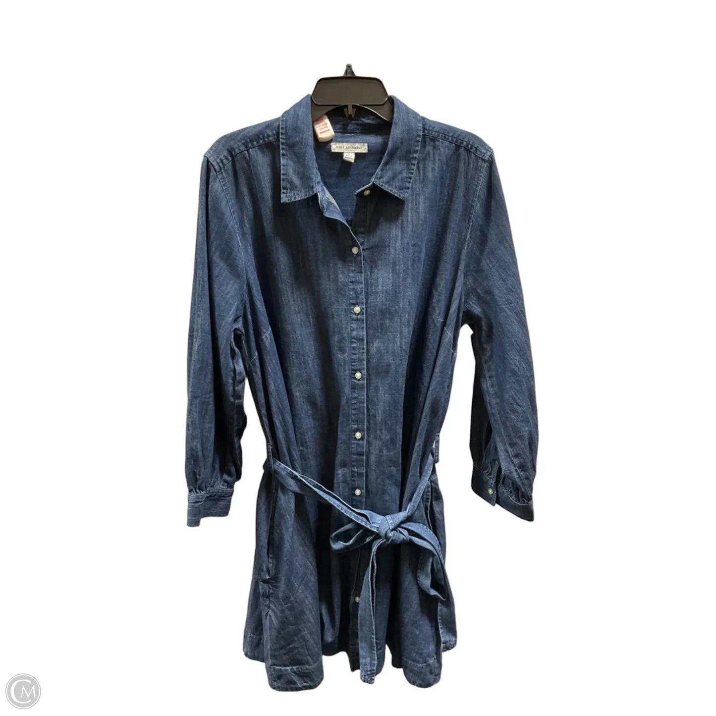 Dress Casual Midi By Free Assembly In Blue, Size: Xl