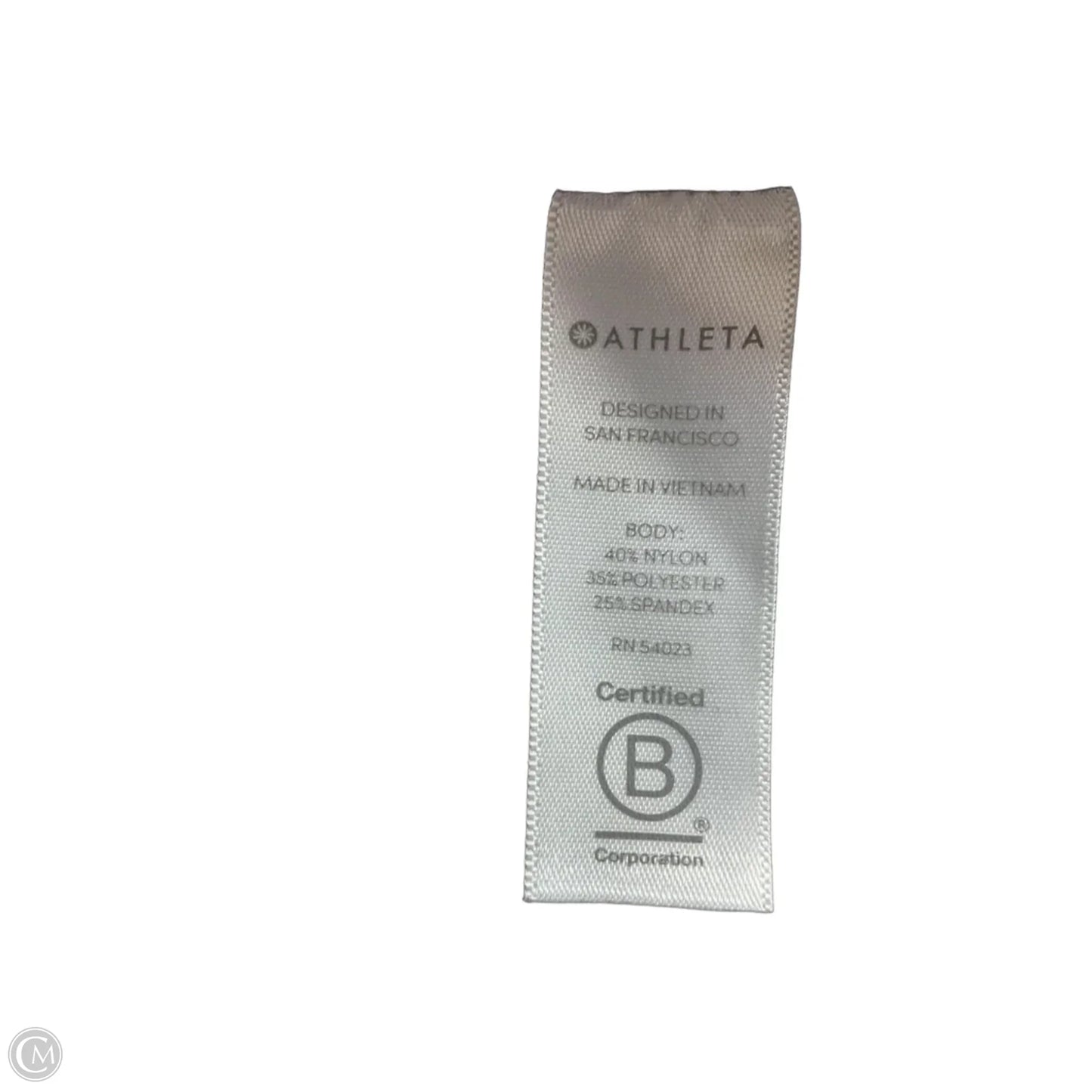 Athletic Tank Top By Athleta In Black & Blue, Size: M